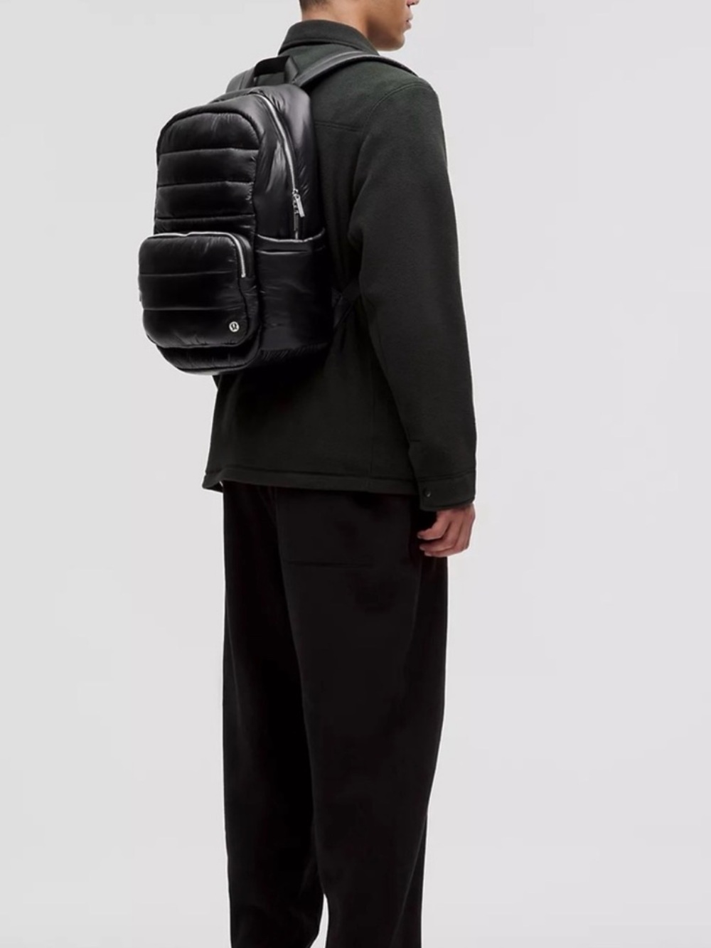 lululemon athletica Black Quilted Puffer Backpack - Picture 4 of 5